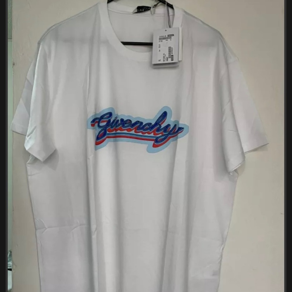 AUTHENTIC GIVENCHY WHITE LOGO T-SHIRT